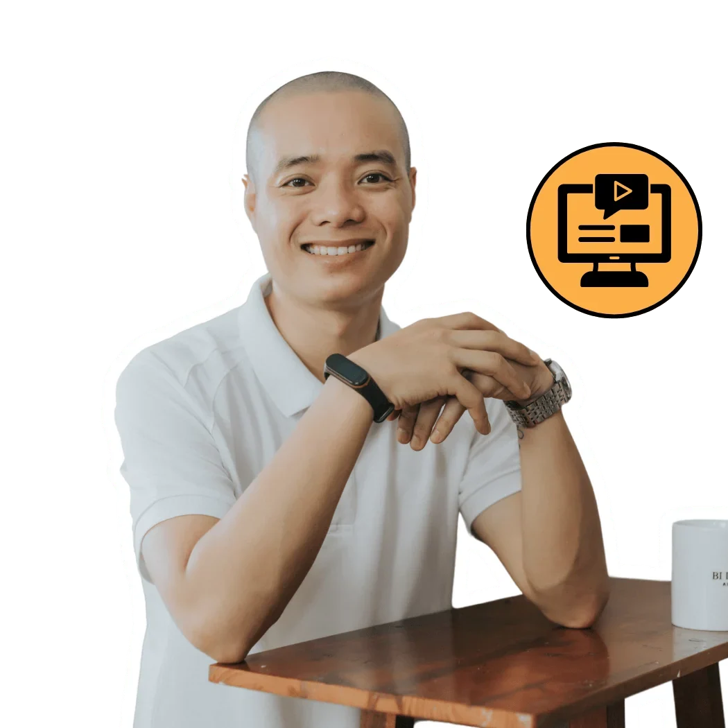 Ngô Văn Công sử dụng Blueky hub để bán khóa học